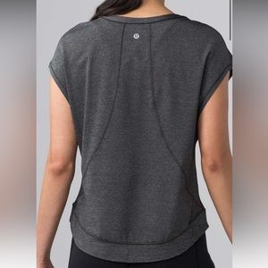 Lululemon Pace Perfect Short Sleeve
Heathered Black / Black